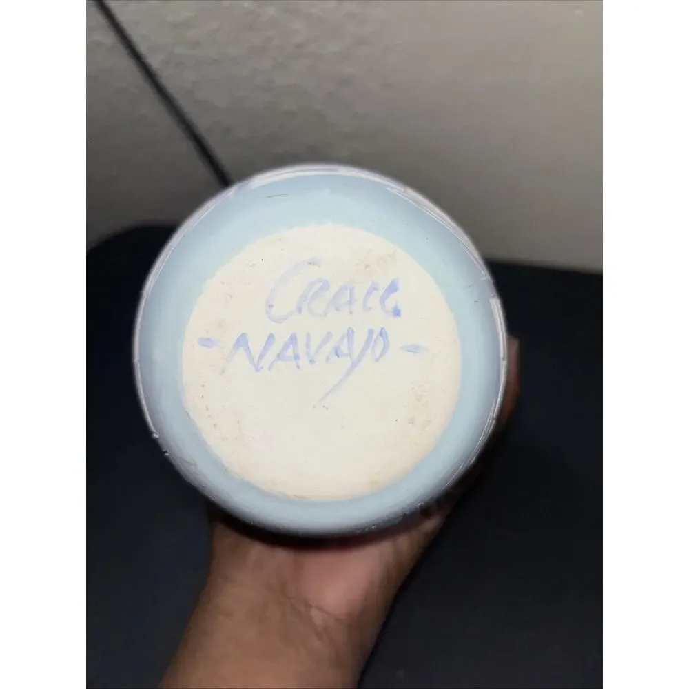 Grace Navajo Signed Vtg Vase Pottery Native American 7